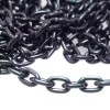 CATENA IN ALLUMINIO OVALE NERA 1 METRO (ca11256) - pietreeminuterie.com