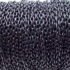 CATENA IN ALLUMINIO OVALE NERA 1 METRO (ca11256) - pietreeminuterie.com