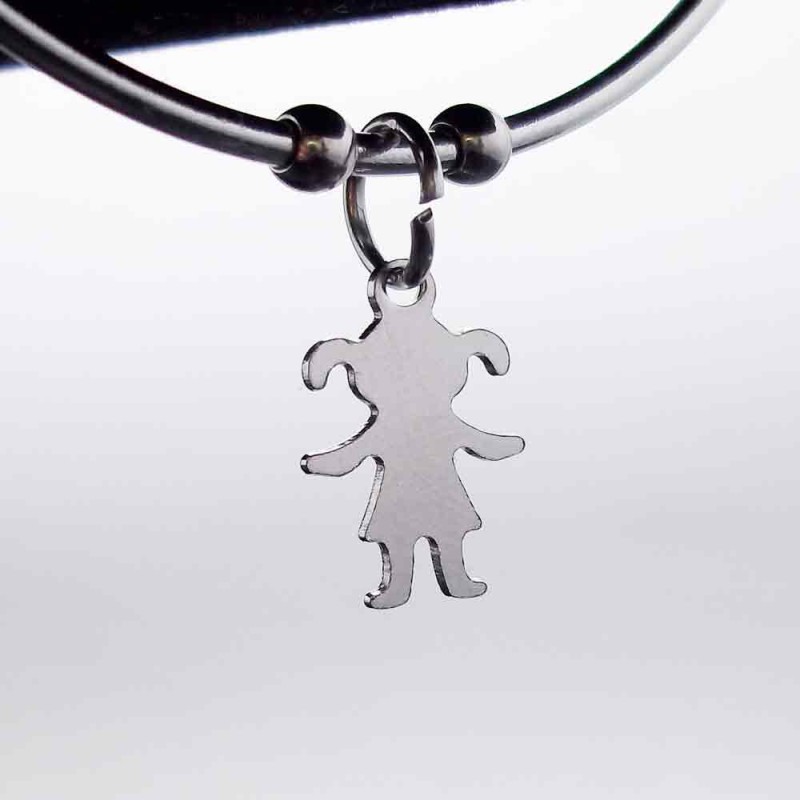 Charms bambina 16 mm pacco 10 pezzi (Bam11) - pietreeminuterie.com