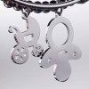 Charms Carrozzina acciaio 19 mm pacco 1 pezzo (Pp001) - pietreeminuterie.com