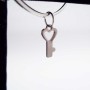 Charms in acciaio chiave 11 mm pacco da 10 pezzi