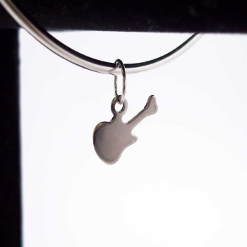 Charms in acciaio chitarra 15 mm pacco 10 pezzi