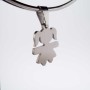10 pezzi Charms acciaio Bimba 15 mm 
