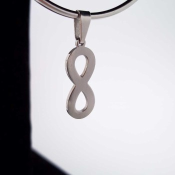 Charms acciaio Infinito 20 mm 2 pz Charms acciaio Infinito 20 mm 2 pz