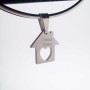 10 pezzi Charms casetta scritta Sweet Home 15 mm 