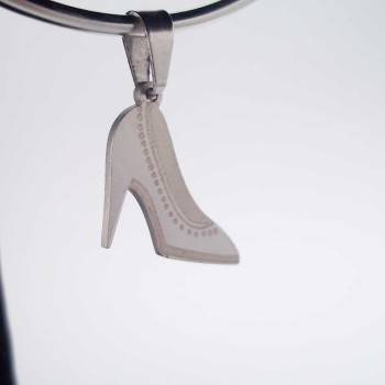 Charms in acciaio scarpetta 14x17 mm 2 pz