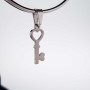 Charms acciaio chiavetta 17 mm 2 pz