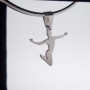 Charms acciaio della felicità 20 mm 2 pz