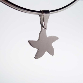 Charms acciaio stella Marina 15 mm 2 pz