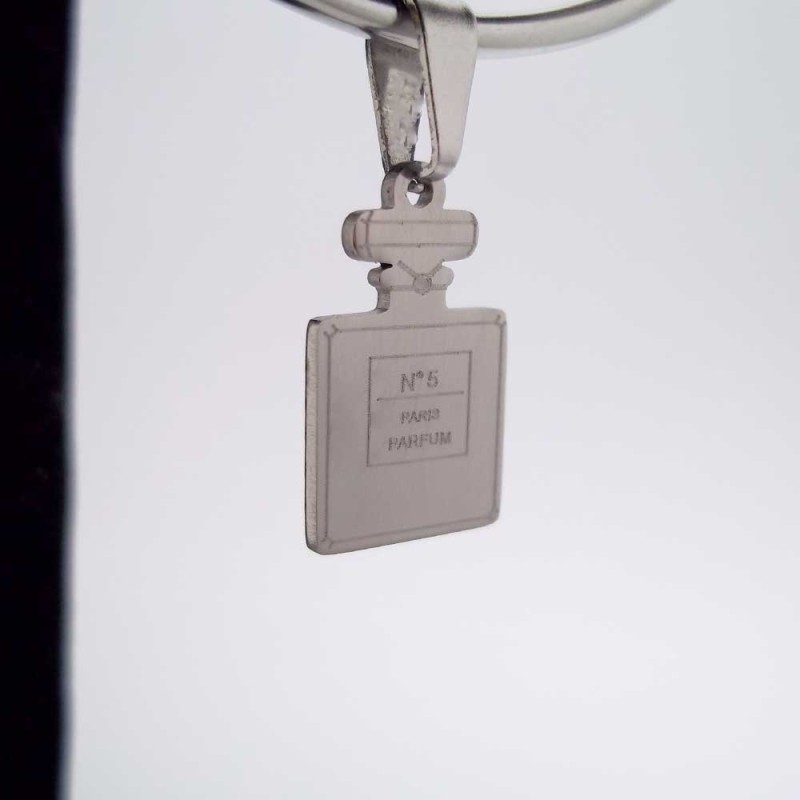 10 pezzi Charms acciaio profumo N.5 (9927h) - pietreeminuterie.com