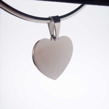 Charms Cuore acciaio 19x18 mm 2 pz