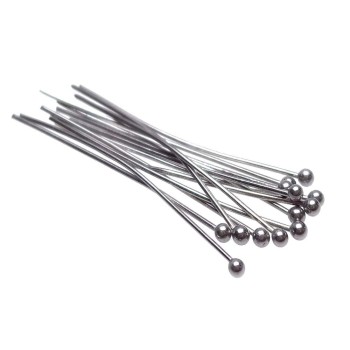 Chiodini a pallina in acciaio 70x06 mm 25 pz