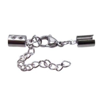 Chiusura completa in acciaio regolabile finale 5 mm pacco 1 pz Chiusura completa in acciaio regolabile finale 5 mm pacco 1 pz