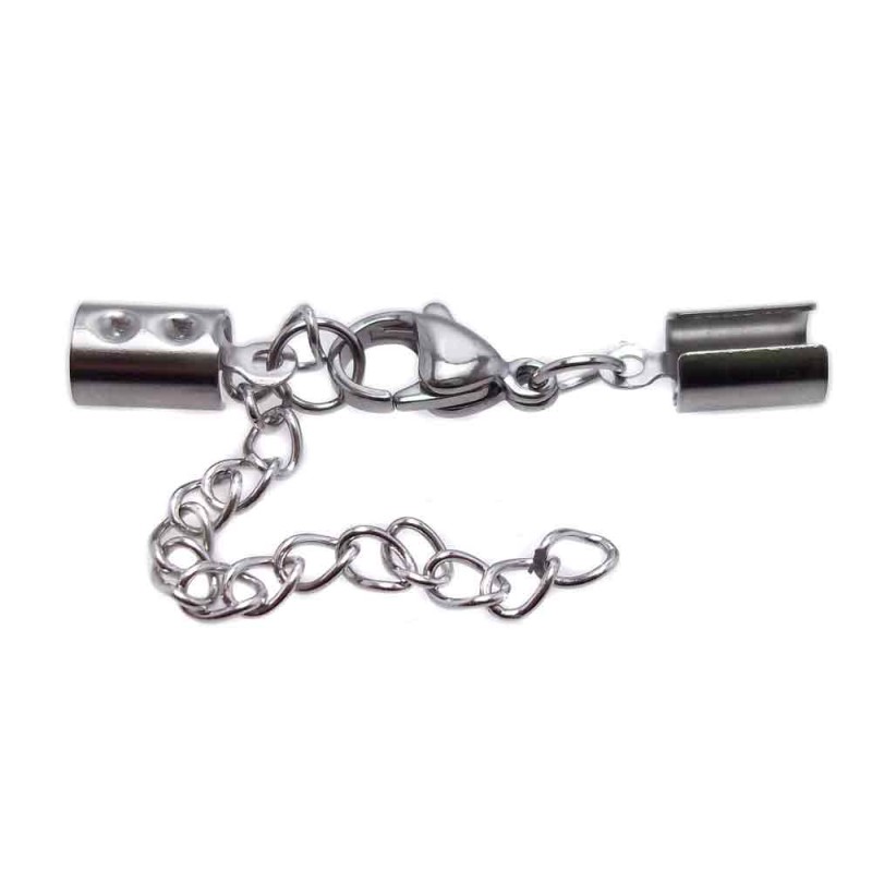 Chiusura completa in acciaio regolabile finale 5 mm pacco 1 pz - CC1 - pietreeminuterie.com Chiusura completa in acciaio regolabile finale 5 mm pacco 1 pz (CC1) - pietreeminuterie.com