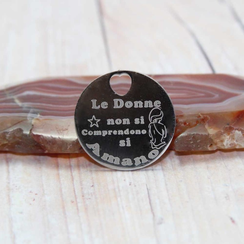 Ciondolo le donne non si comprendono si amano pacco 5 pz (cio0205) - pietreeminuterie.com