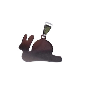 CIONDOLO ACCIAIO LUMACA 30x19 MM PACCO 1 PZ