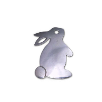 Ciondolo in acciaio coniglietto 30x24 mm 1 PZ