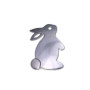 Ciondolo in acciaio coniglietto 30x24 mm 1 PZ