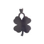 CIONDOLO IN ACCIAIO QUADRIFOGLIO 35x25 MM 1 PEZZO