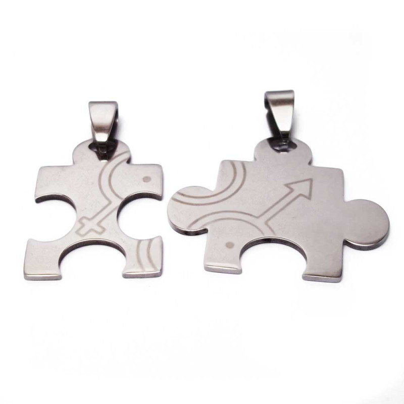 DOPPIO CIONDOLO ACCIAIO SIMBOLO MASCHIO FEMMINA 2 PEZZI - mef55 - pietreeminuterie.com DOPPIO CIONDOLO ACCIAIO SIMBOLO MASCHIO FEMMINA 2 PEZZI (mef55) - pietreeminuterie.com