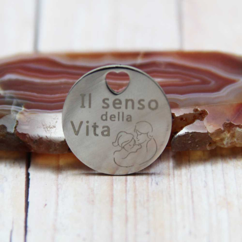 Ciondolo il senso della vita pacco 5 pz (cio0209) - pietreeminuterie.com