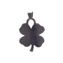CIONDOLO IN ACCIAIO QUADRIFOGLIO 35x25 MM 1 PEZZO