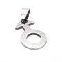Ciondolo acciaio Simbolo maschio 25 mm 1 pezzo