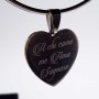 Ciondolo 23 mm in acciaio cuore scritta a chi come me ama sognare 5 pz