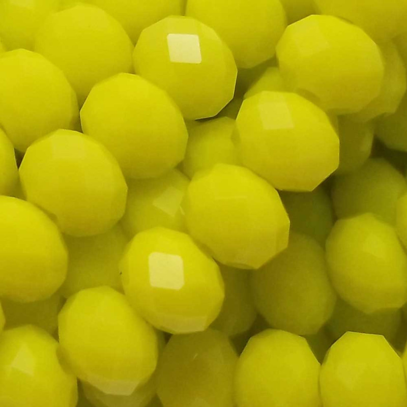 Cristalli rondella gialli 5,8x4,5 mm filo 45 cm (crsp1) - pietreeminuterie.com