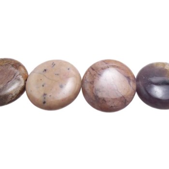 Diaspro jasper tondo liscio 17 mm pacco 10 pezzi. Diaspro jasper tondo liscio 17 mm pacco 10 pezzi.