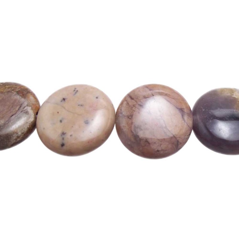 Diaspro jasper tondo liscio 17 mm pacco 10 pezzi. - DS002 - pietreeminuterie.com Diaspro jasper tondo liscio 17 mm pacco 10 pezzi. (DS002) - pietreeminuterie.com