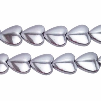 EMATITE CUORE ARGENTO 10 MM PACCO 4 PEZZI EMATITE CUORE ARGENTO 10 MM PACCO 4 PEZZI