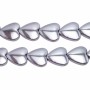 EMATITE CUORE ARGENTO 10 MM PACCO 4 PEZZI