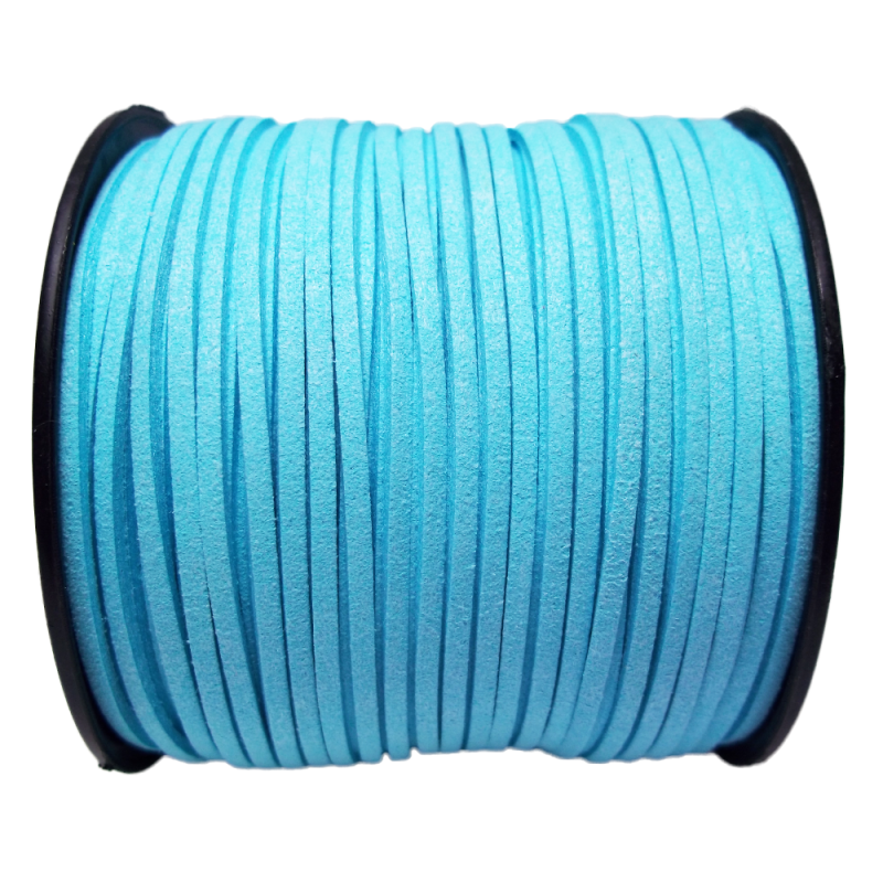 FILO ALCANTARA TURCHESE 3 MM PACCO 2 MT (fb9836) - pietreeminuterie.com