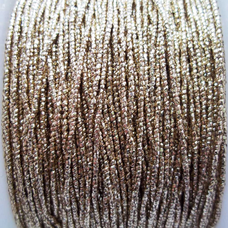 Filo in poliestere 1 mm oro pacco 5 metri (fil02) - pietreeminuterie.com