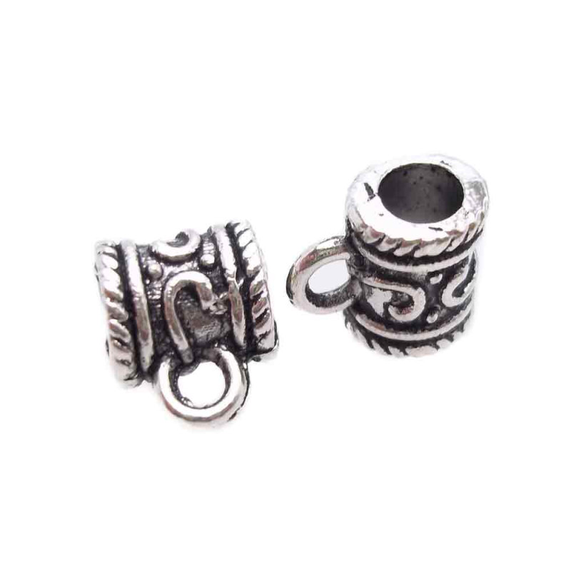 Ganci per pendente 11x9 mm foro 5 mm pacco 10 pezzi (ga7892) - pietreeminuterie.com