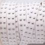 Laccetto in alcantara borchiato bianco 10 mm pacco 1 metro