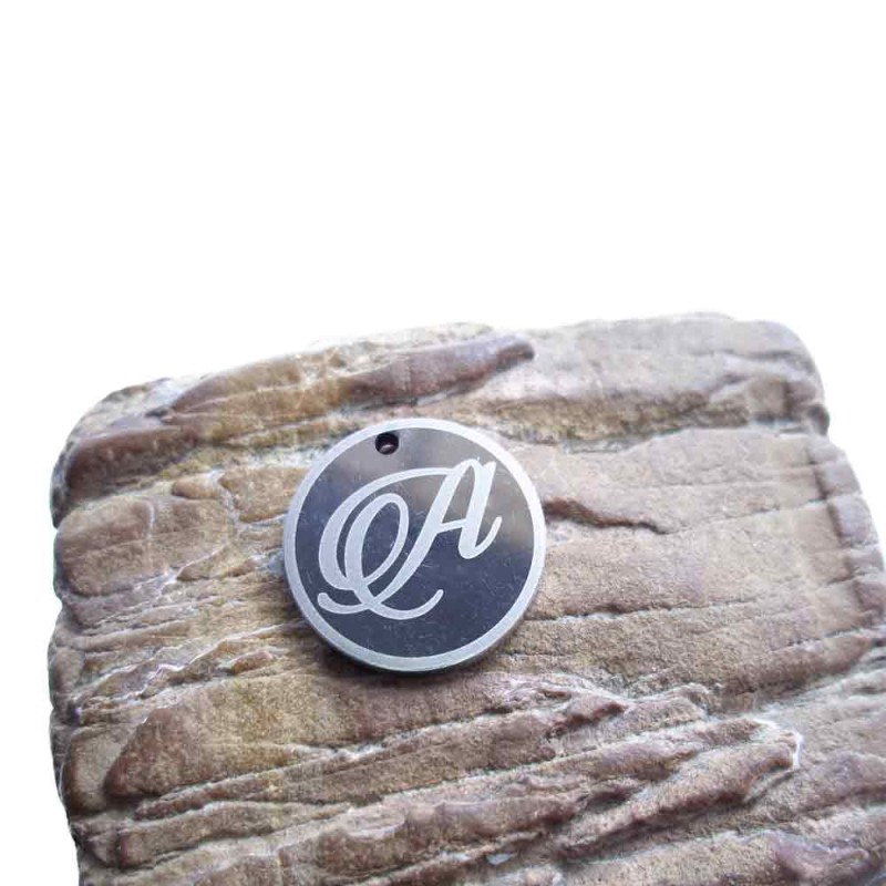 Charms lettera A tonda 18 mm 5 pezzi (CioA) - pietreeminuterie.com