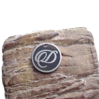 charms lettera D tonda 18 mm 5 pezzi