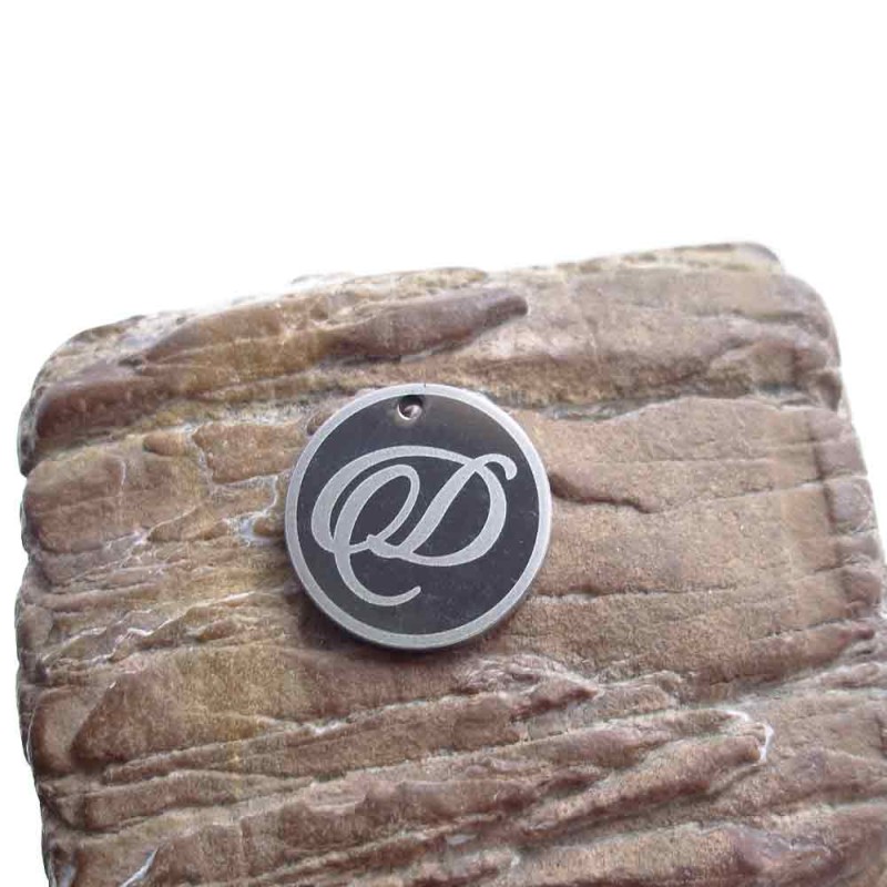 charms lettera D tonda 18 mm 5 pezzi (CioD) - pietreeminuterie.com