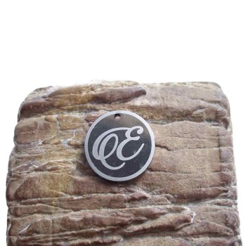 10 pezzk Charms lettera E in acciaio 