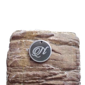 Charms lettera N tonda 18 mm 5 pezzi