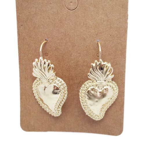Monachelle cuore sacri oro pacco 2 pezzi