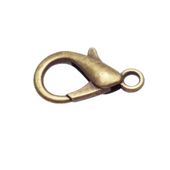 Moschettoni color bronzo 20 mm pacco da 10 pz Moschettoni color bronzo 20 mm pacco da 10 pz