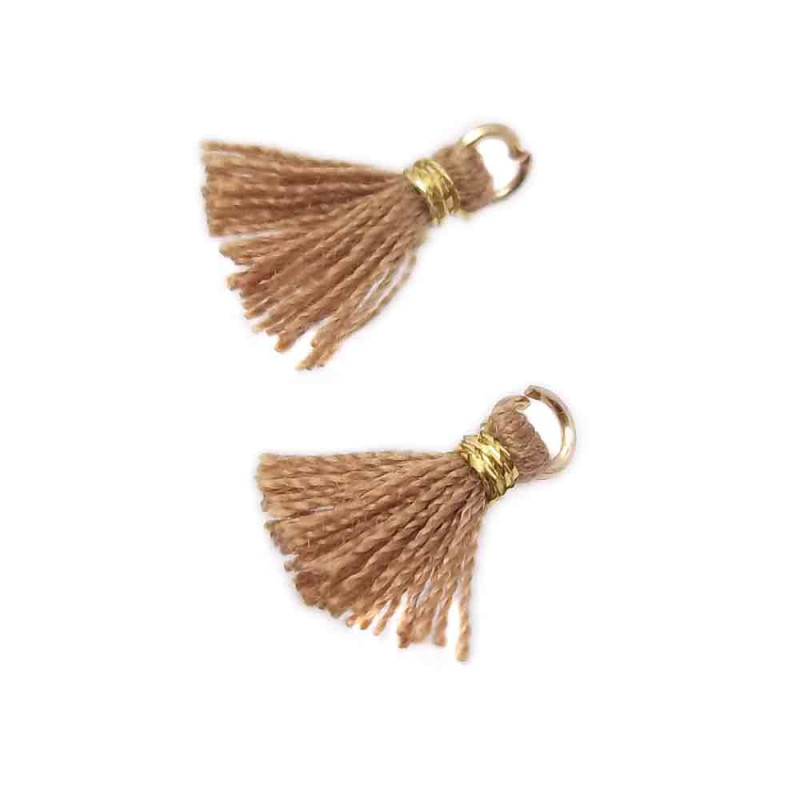 NAPPINA MARRONE IN STOFFA 10 MM 2 PZ (np4) - pietreeminuterie.com