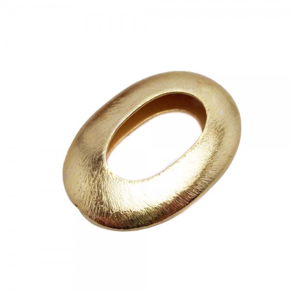 Perline In Ottone | Perline ottone oro ovale 35.2 mm 1 pezzo - Pza0070