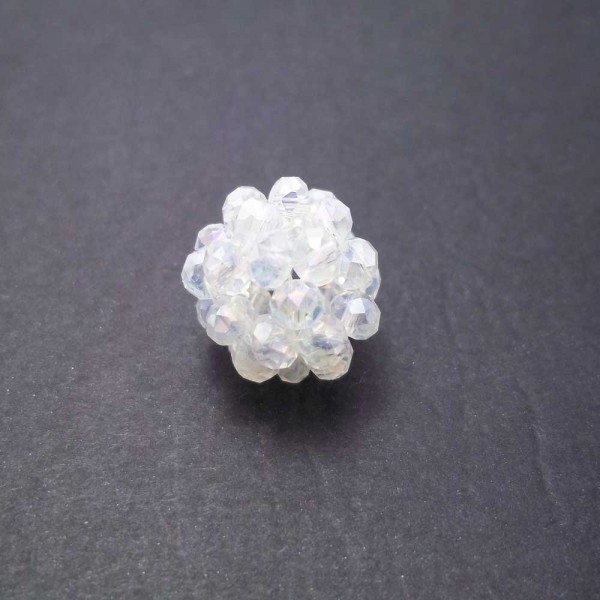 Cristalli Palline | Perline tonde cristalli trasparenti 15 mm pacco 1 pezzo - per1