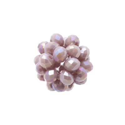 Perline tonde cristalli viola A/B 15 mm pacco 1 pezzo