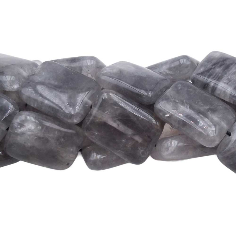 Quarzo grigio liscio 20x15 mm pacco 2 pz (qg1) - pietreeminuterie.com