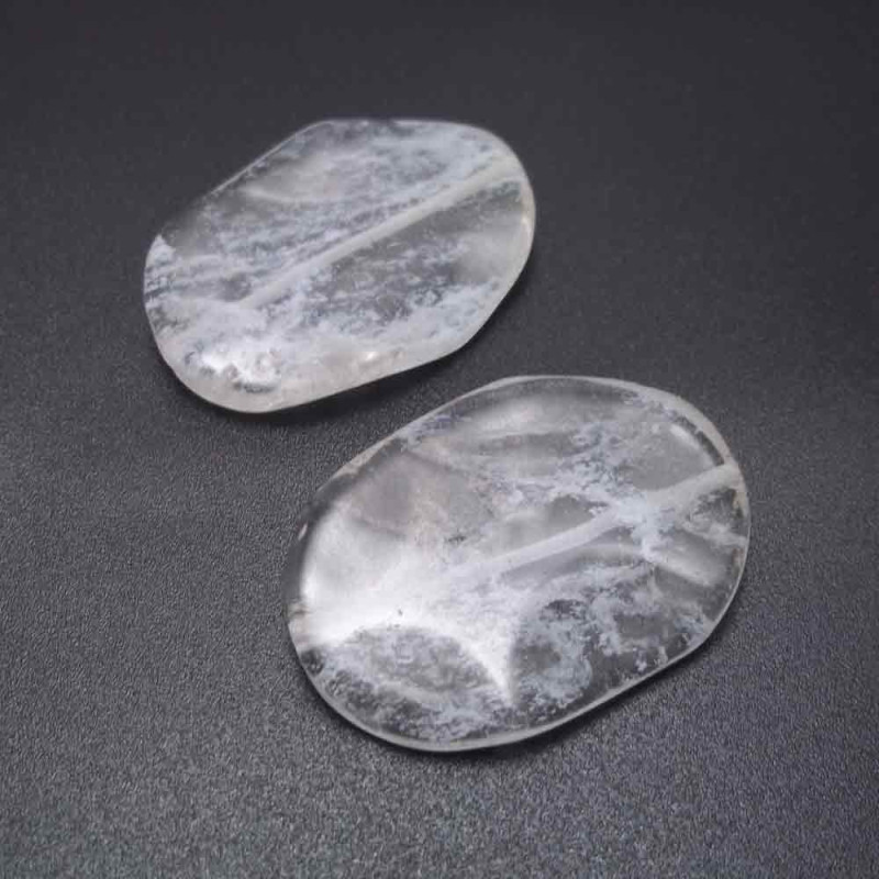 QUARZO OVALE 34X24 MM PACCO 1 PEZZO (QR003) - pietreeminuterie.com